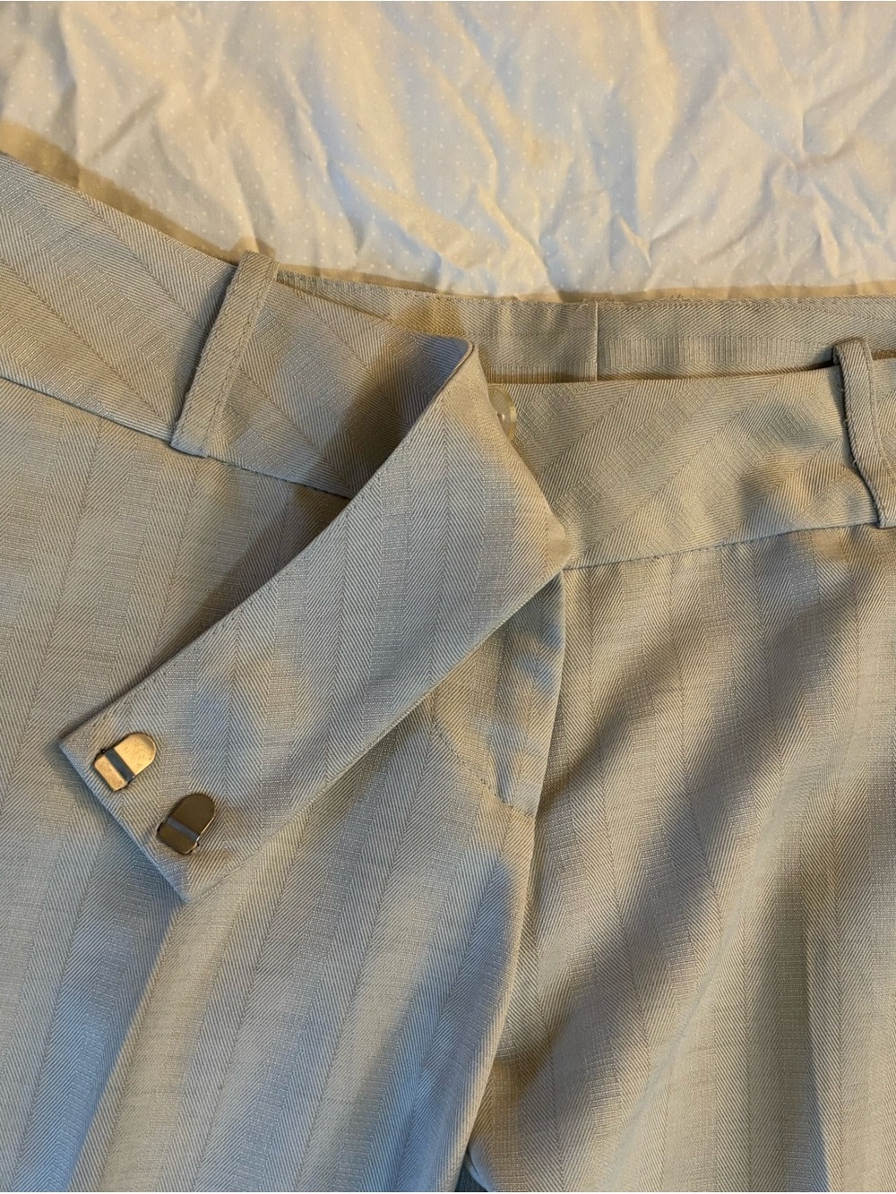Marineblu Light Gray Tailored Trousers - Picture 6 of 14